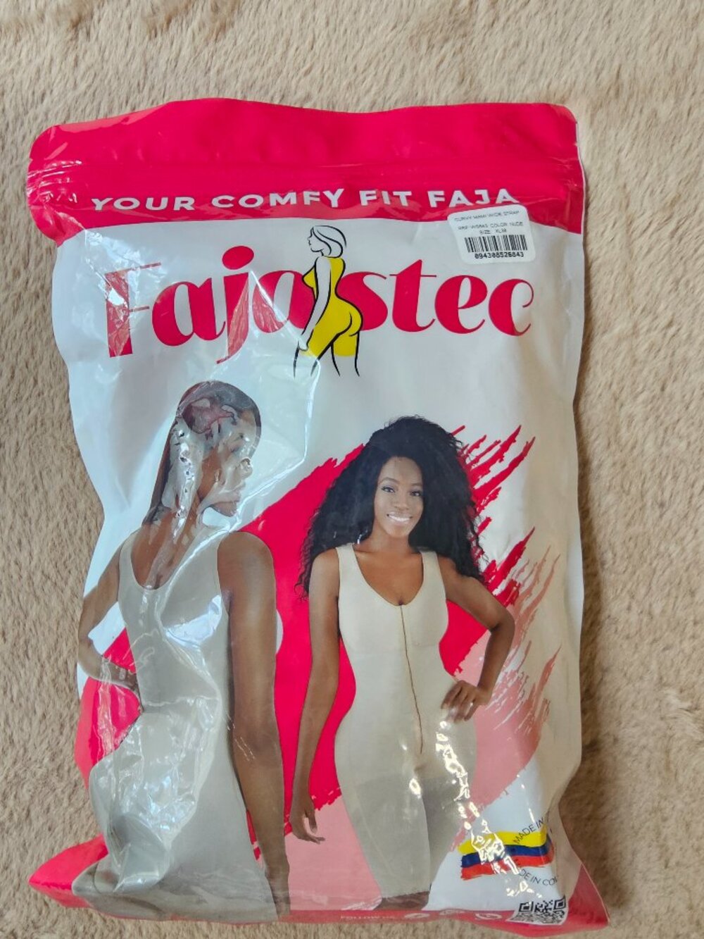 Fajastec Full Body Shapewear Faja | Beige | XL (38) | Brand New